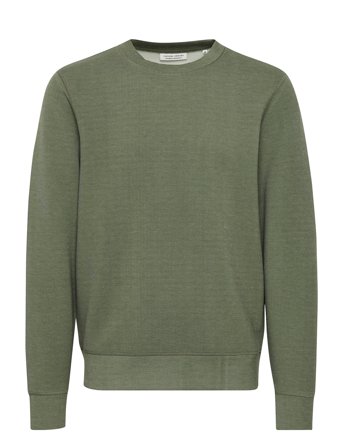Cfsebastian 0096 Crew Neck Swe Khaki Casual Friday