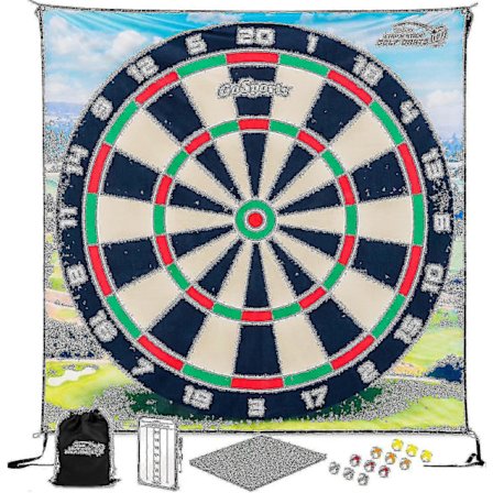 Chip N' Stick Golfspel med Chip N' Stick Golfbollar - Jättelika Måltavlor med Chippingmatta - Välj Klassisk eller Darts 180*180cm