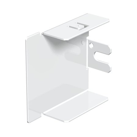 Obo Bettermann 6249795 Päätykappale valkoinen teräslevy 60 x 60 mm, Asennustuotteet