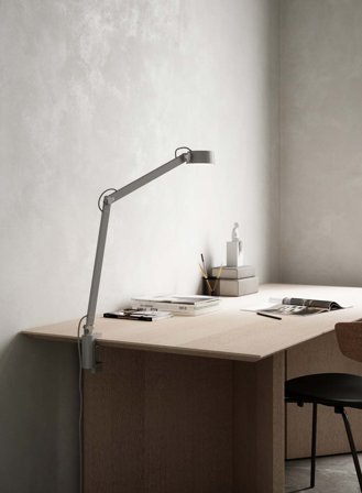 Nobu bordlampe/vegglampe - grå