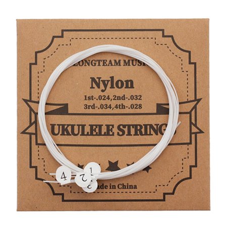 Universelt Ukulele Strengesett, 4 Stykker Klare Nylonstrenger Erstatningsdeler Tilbehør for Ukulele