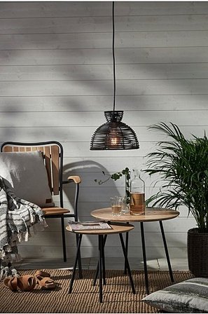 Jotex - Runde klosz 20 cm Czarny - Kup Oświetlenie zewnętrzne firmy Jotex