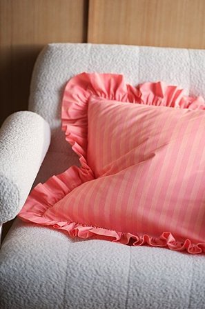 Jotex - 50x50 Cm Kissenbezug Pfirsich/rosa - FREDDIE - Kaufe Dekokissen und Kissenbezüge bei Jotex