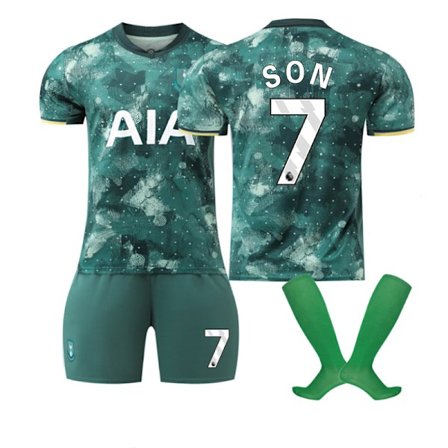 24-25 Tottenham Hotspur F.C. Bortedrakt Nr. 7 SON Fotballtrøyer Barn Voksen Fotballutstyr