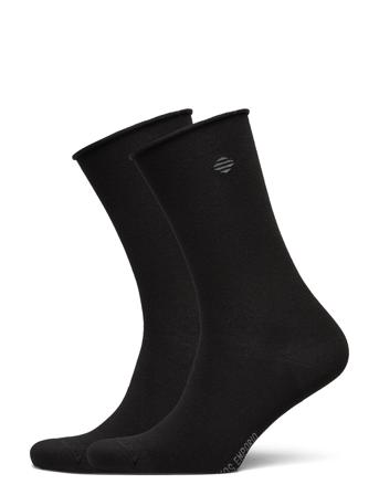 Pe 2Pk Jenny Bamboo Roll Top Lingerie Socks Regular Socks Sort Panos Emporio