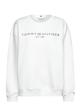 Crv Mdrn Reg Corp Logo Swtshrt White Tommy Hilfiger