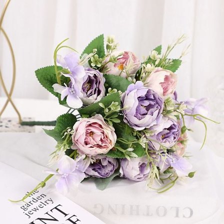 Mordely Konstgjorda blommor Fake Flower LILA