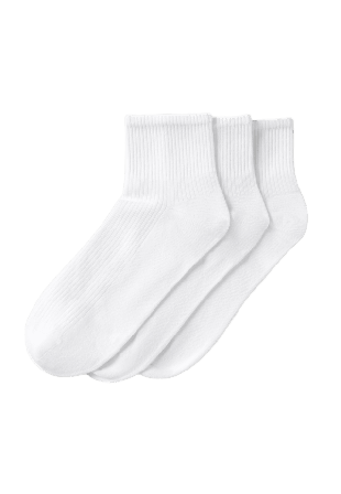 Å WOMAN Ankelstrumpor, 3-pack Sockor Vit 36/38