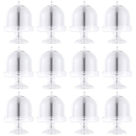 12 st Mini Kakställ Chokladkaka Godis Displaybräda med Lock för Födelsedag och Bröllop