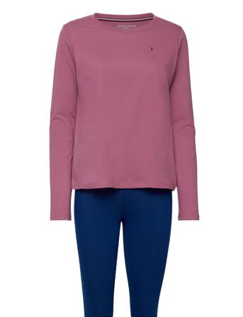 Ls Tee & Legging Set Pyjamas Rosa Tommy Hilfiger