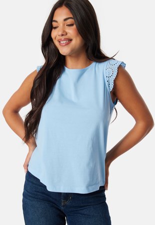 VERO MODA Vmemily SL gathering top Light Blue Klær