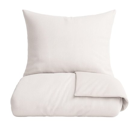 OMHU Mini Strib Sengetøj Sand 140 x 220 cm, Tøj & Bolig, Sengetøj, Sengesæt