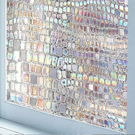 Spejlvinduesfilm Vinyl Selvhæftende Reflekterende Solfilm Privatlivs Vindue Tone For Hjem Blå Sliver Glas Stickers