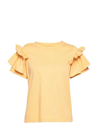 Orio Org Cotton Tee T-shirt Top Gul Residus