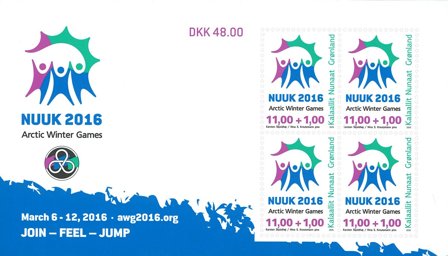 Grønland - Arctic Winter Games - Postfrisk miniark