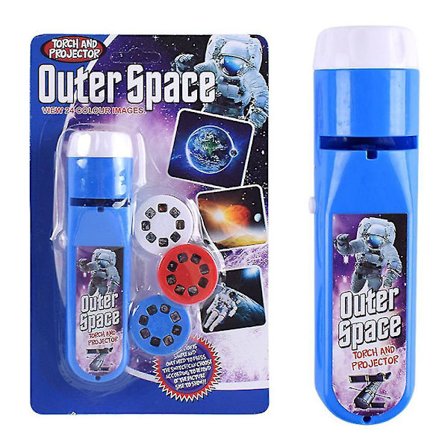 Barnelykt med projektor, 24 mønstre, morsom lommelykt, pedagogisk leketøy, gaver, rom