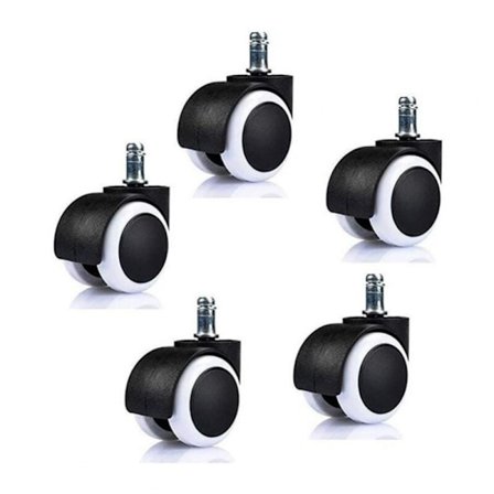 5 st Rullhjul för Kontorsstol, Hjuldiameter (50mm)