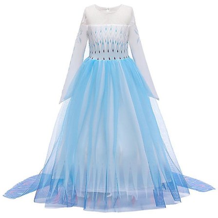 Kids Girl Frozen Queen Elsa Princess Dress Pageant Birthday Party Prom Gown