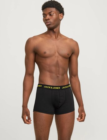 Jack & Jones Jacbasic Trunks 7 Pack - Black - XXL