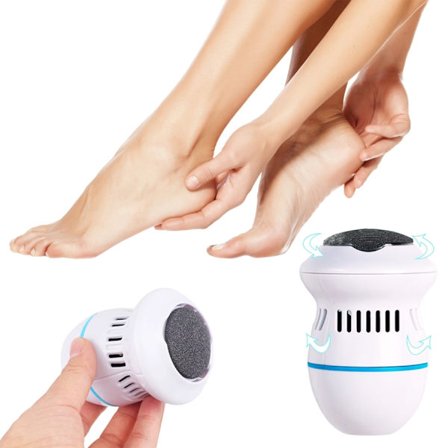 Elektrisk Fotfil / Fotslip - Pedikyr Vit