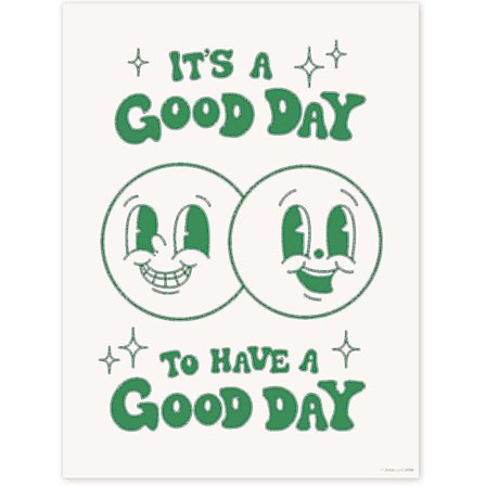 Vintage Poster Väggkonst Tryck, Retro Estetisk Rum Dekor, Rosa Grön Pastell Vintage Poster 12x16 Tum