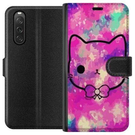 Kompatibelt Plånboksfodral till Sony Sony Xperia 10 V Katt