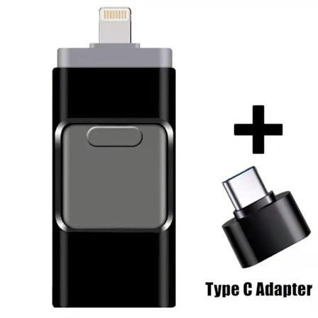 4-i-1 USB I Flash Drive Disk Lagringsminne for iPhone iPad PC iOS Android (128GB)