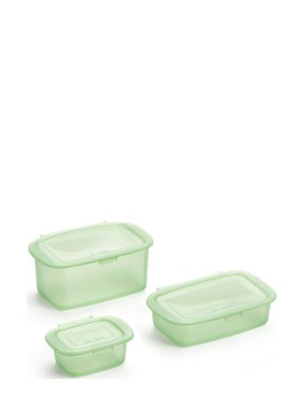 Silik Bokssæt, 3 Stk Green Lekué