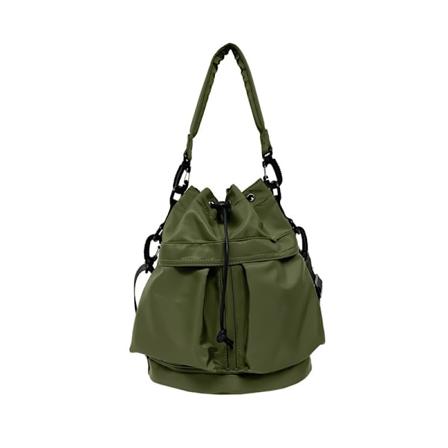 Dame skuldertaske nylon vandtæt dame stor kapacitet håndtaske snørebånd crossbody taske tote taske