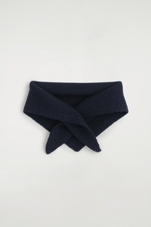 COS Women's Merino Wool Triangle Scarf in Blue
