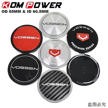 4 stk. Od 65mm / Id 60mm Hjulnavkapsel Vossen Logo Sport Fælgdæksel Hjulcenterkapsel