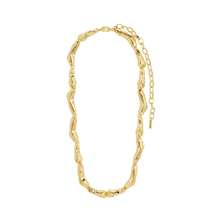 MATCH - Harrison Necklace Gold-Plated - Pilgrim - Str. ONESIZE - Dame - Tilbehør - Gul - 86& resirkulert sink, 13% resirkulert messig og 1% belegning