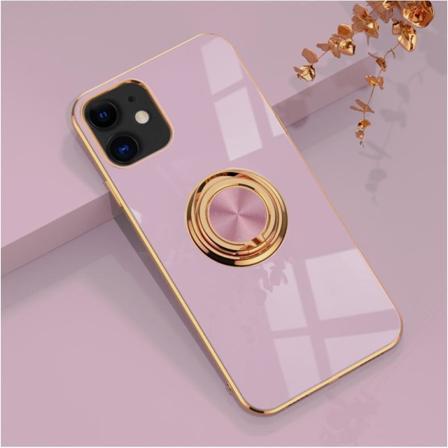Ylellinen tyylik s kotelo 'iPhone 13' rengasjalustatoiminnolla K Purple