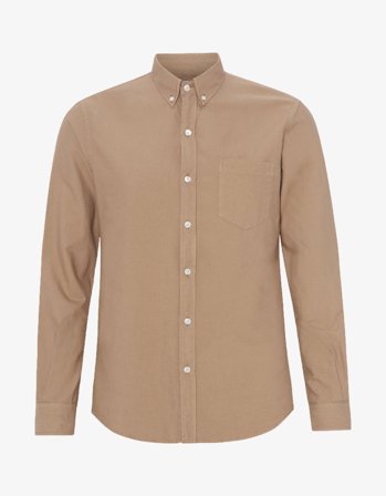 Organic Button Down Shirt - Desert Khaki - XS