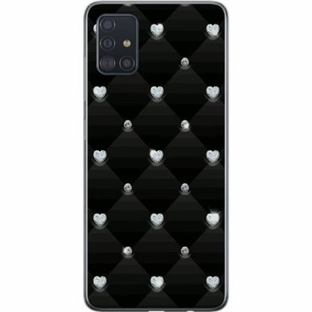 Samsung Galaxy A51 Mjukt Skal - Bling Heart