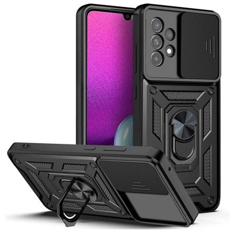 Samsung Galaxy A33 5G mobilskal med ett stativ - Svart Svart