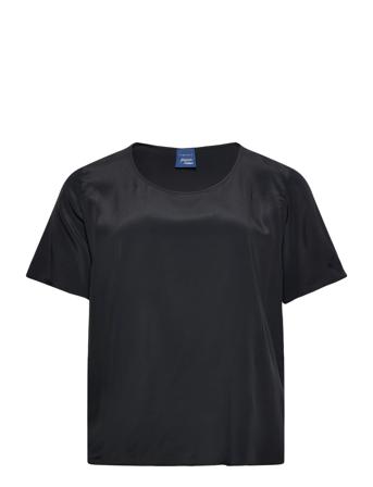 Bella T-shirt Top Sort Persona By Marina Rinaldi
