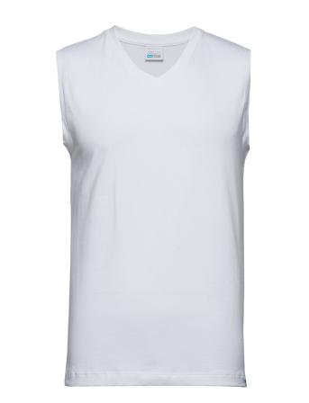 Tank Top T-shirts Sleeveless Vit Schiesser