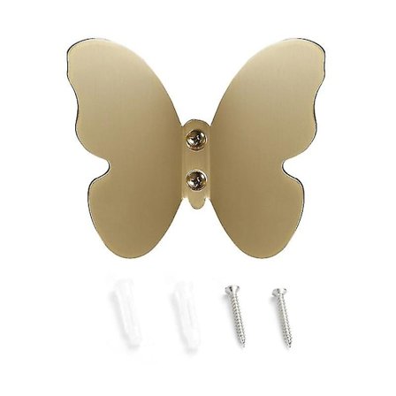 Perhonen-muotoinen seinäkiinnitys koukku messinki takki vaatteet ripustin pyyhekuivain järjestäjä