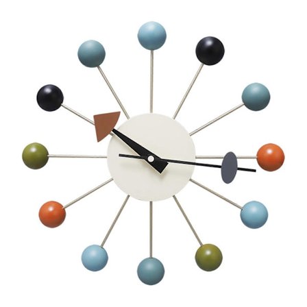 Yksinkertainen palloseinäkello paristokäyttöinen kello olohuoneeseen