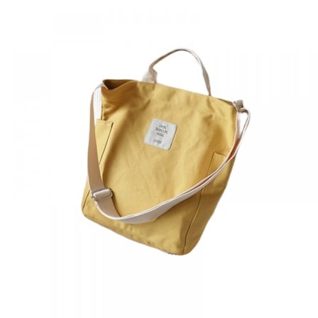Kvinder Canvas Tote Håndtasker Casual Skuldertaske Arbejdstaske Crossbody casual stofpose (gul) -FY