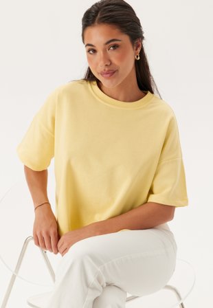 Pieces Pcchilli Summer Loose Sweat Pale Banana Klær