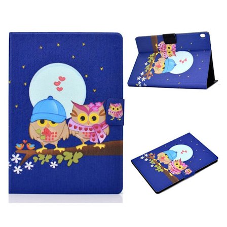 Lenovo Tab M10 kuviotulostus nahkakotelo - Pari Pöllöt