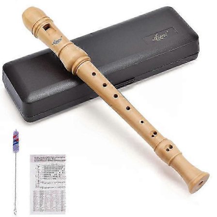 Ahorn Træ Professionel C nøgle Sopran Blokfløjte 3 Dele Tysk eller Barok Stil Blokfløjte med Hårdt Etui SZRH A-V SZRH A-V