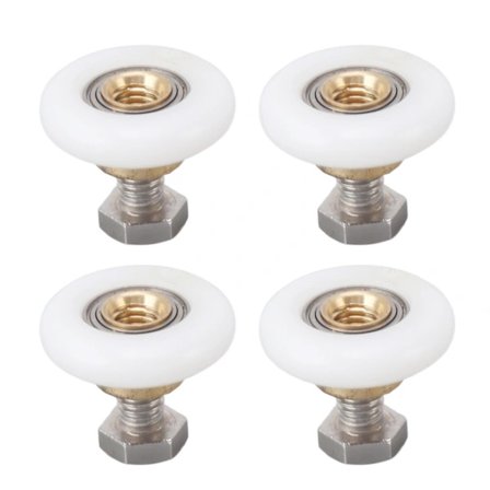 4-pakning dusjdørruller løpere hjul baderom glassdørruller