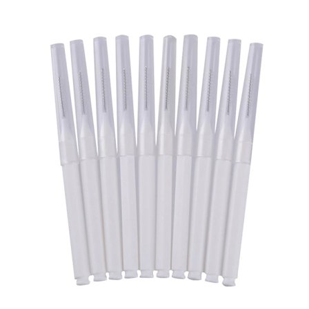 Profesjonell 10 stk Bøybar Mikro Børster Engangs Mikrobørste Applikatorer Øyenvippe Extensions Øyenvippe Lim Rengjøringsbørste