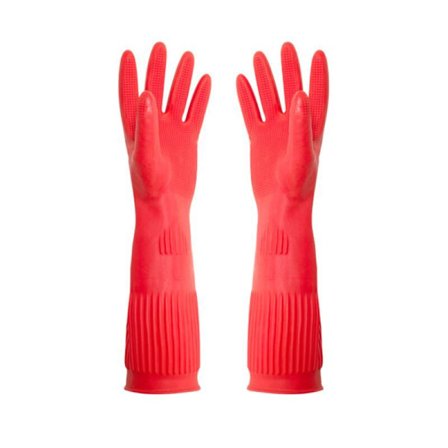 3 par gummi rengøringshandsker køkken opvask handske, vandtæt