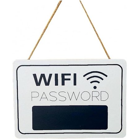 Tre Wifi Passord Panel Hengende Tavle Resepsjon Hengende Skilt Wifi Tavle Hjem Hus Kartong Instrumentbord