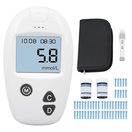 2025 Senaste Modell Blodsockermätare Kit Allt i Ett Glukometer Automatisk Ac...