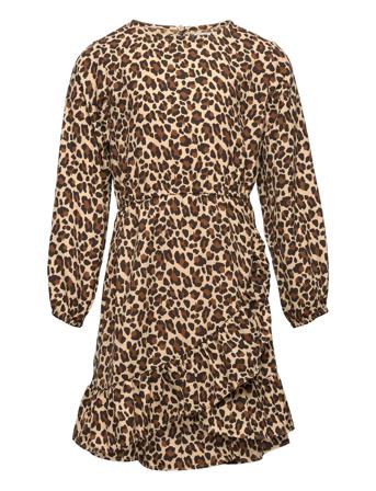 Koglino L/S Fake Wrap Dress Bo Ptm Patterned Kids Only